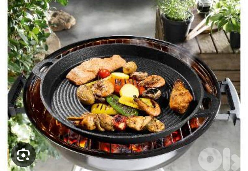 cast iron grill pan 41cm 1