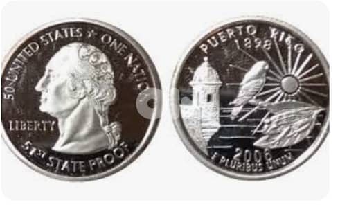 puerto rico 1898 -2009 coin