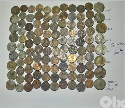 Old vintage US coins