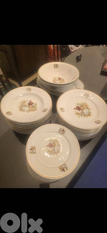 طقم صحون بورسلان إيطالي Vintage – 42