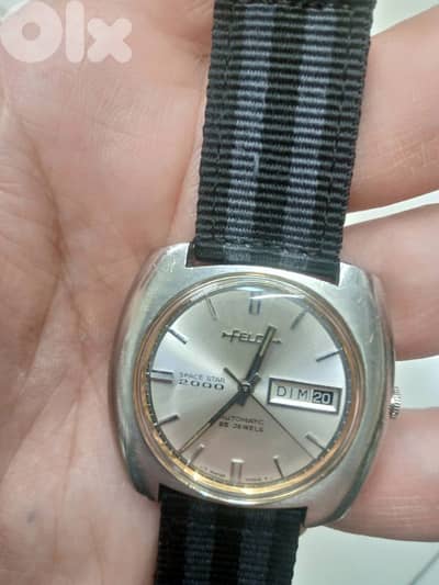 rare Vintage Felca Space Star 2000 Automatic Day Date Swiss  Watch