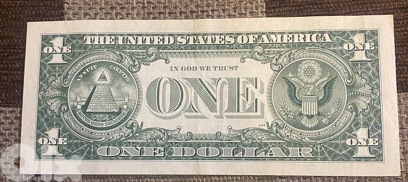 عملة عملات قديمة ١$ اميركي بلو سيل سنة ١٩٥٧ 1