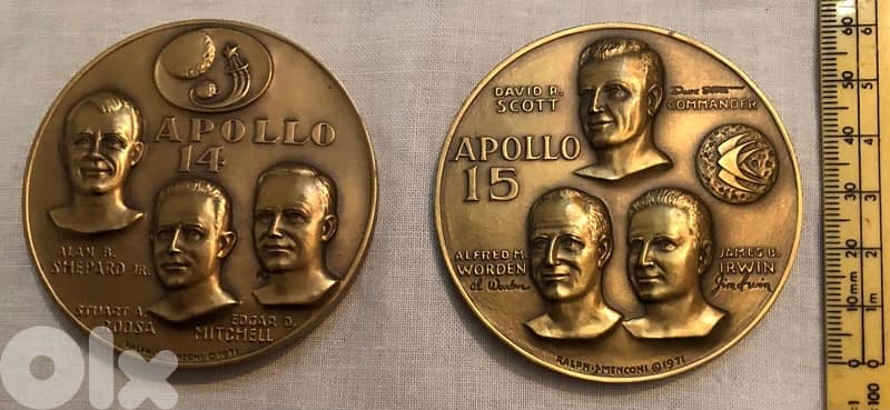 5 Appolo medals 5