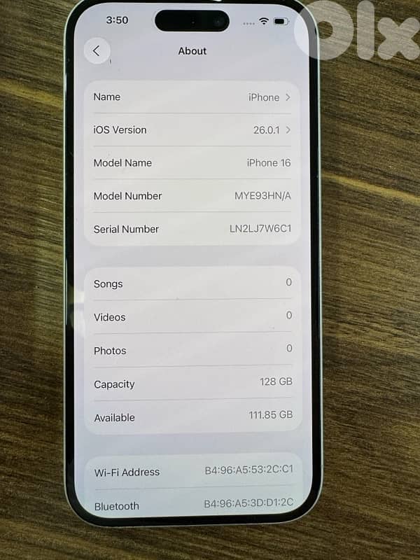 iphone 16 128 white 4