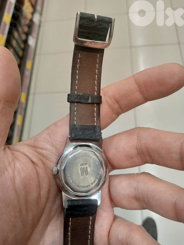 vintage Mortima military watch 21 jewels 1