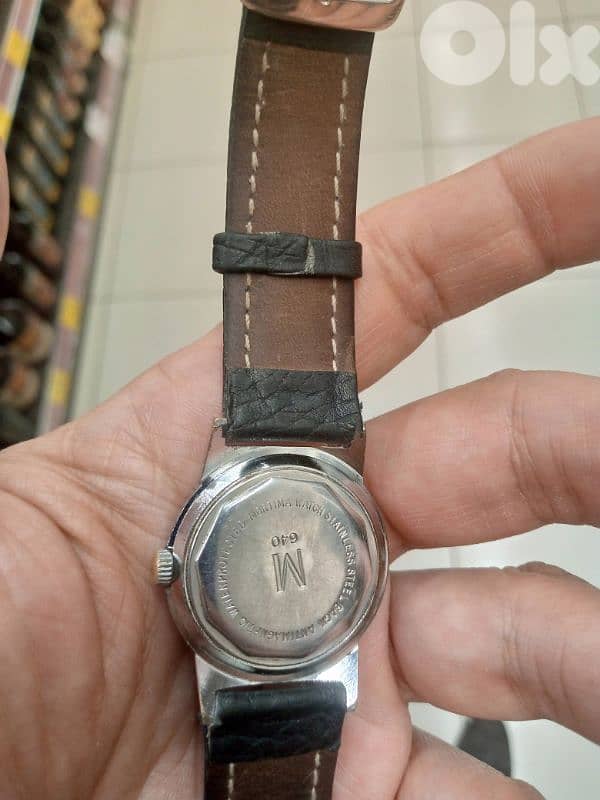 vintage Mortima military watch 21 jewels 2