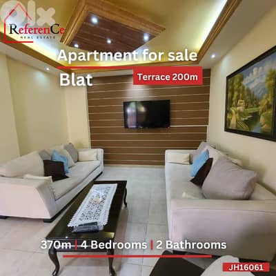 Apartment with terrace in Blat for sale شقة مع تراس للبيع في بلاط