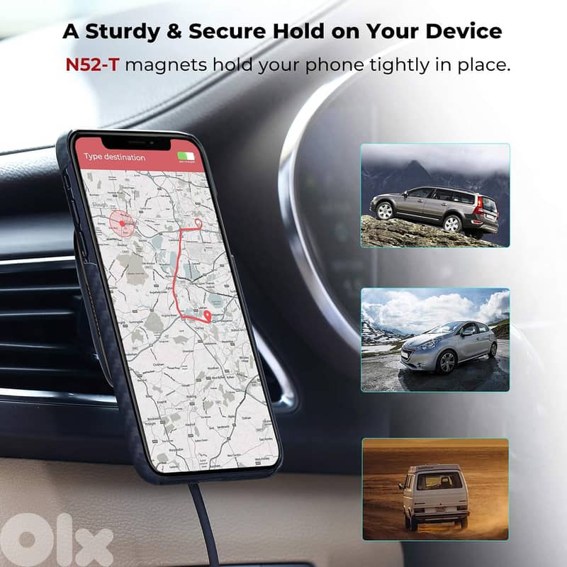 PITAKA MagEZ Mount Qi – Magnetic Wireless Car Charger (Suction Cup) 4