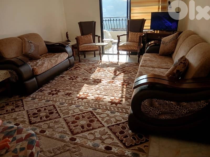 living room طقم صالون خشب زين 1