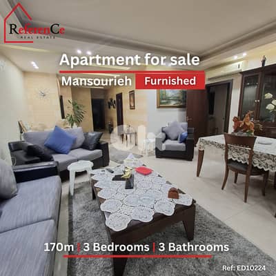 Furnished apartment for sale Mansourieh شقة مفروشة في المنصورية