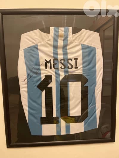 argentina messi shirt signed