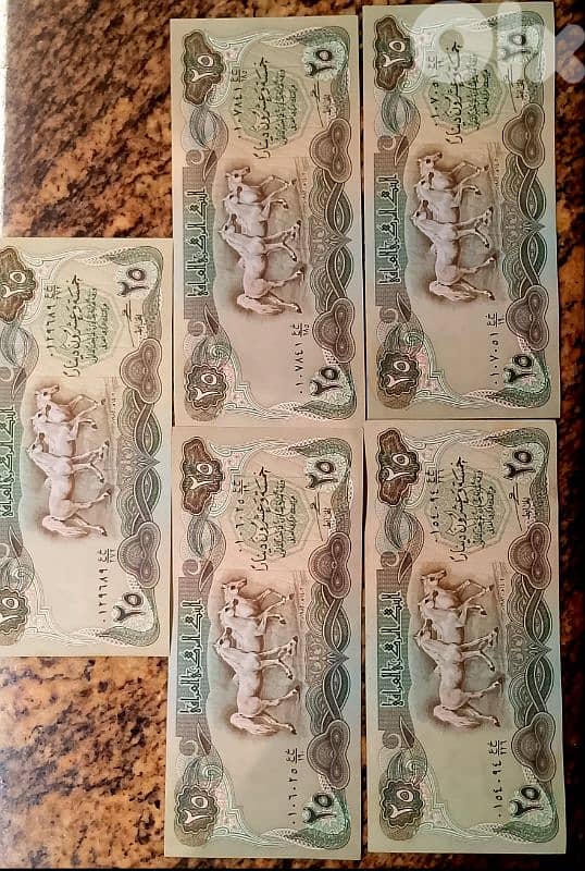Iraqi Banknotes 25 Dinars 1982 2