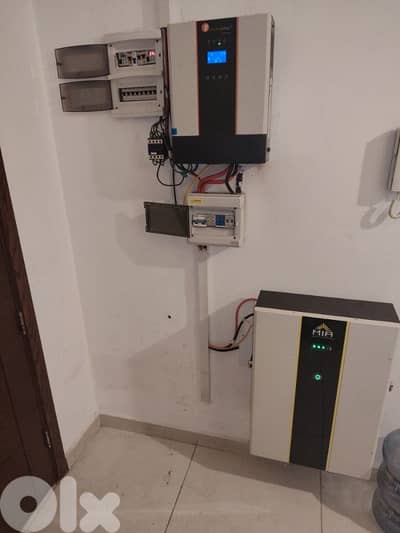 solar system with 5 panels