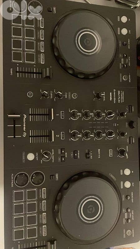 ddj flx 4 with monitor presonus active with headphone reloop 1