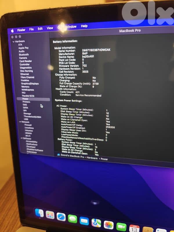 macbook pro 2016  15.2 inch i7/touchbar/16 rams 2