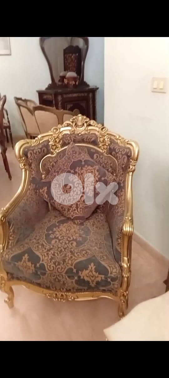 لقطة  طاولة  سفرة كاملة 8 كراسي صالون ستيل كامل 1/4 كبيرة مع طاولة عدد 5