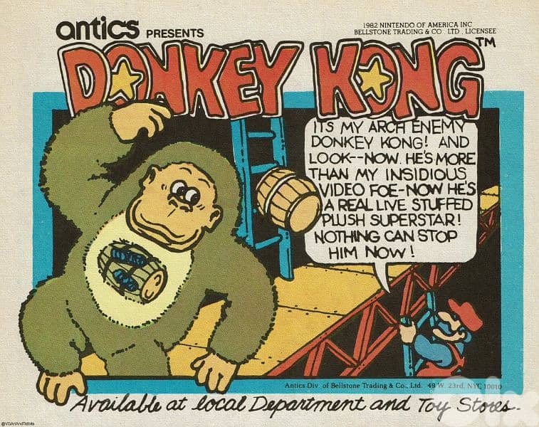 DONKEY KONG *RARE* PLUSH COLLECTIBLE 1982 4