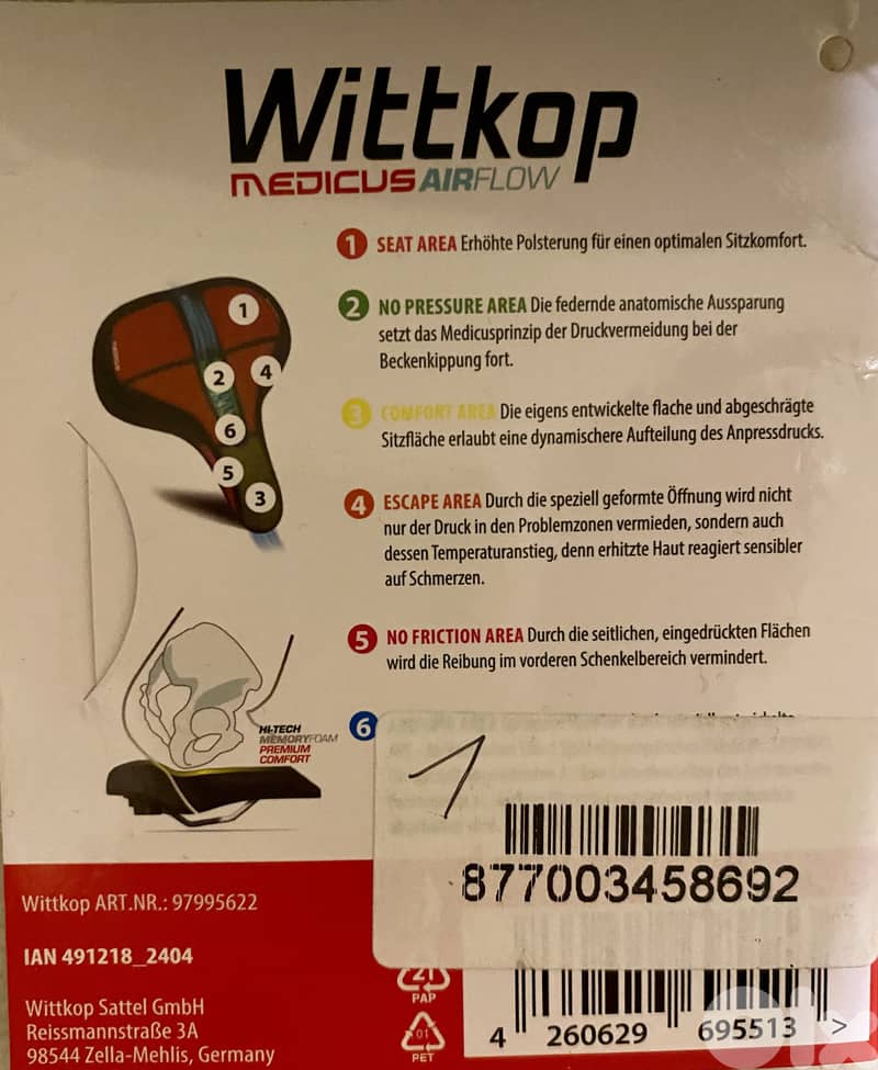 Original bike seat made in Germany 4