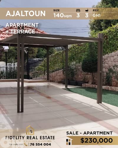 Apartment for rent in Ajaltoun GH1 شقة للإيجار  في عجلتون