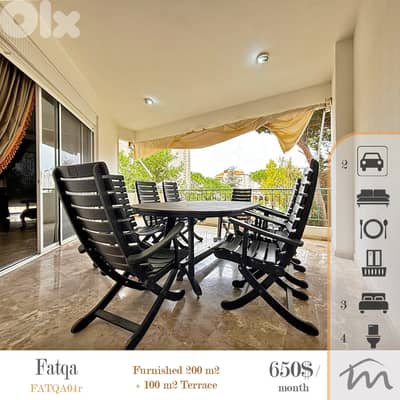 Fatka | Fully Furnished/Equipped 200m² + 100m² Terrace | 2 Parking