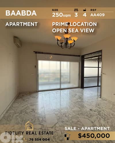 Apartment for sale in Baabda AA409 شقة للبيع في بعبدا