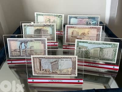 BEST GIFT lebanon, 1 lira to 250 high quality plexi  ليرة لبنان عملة