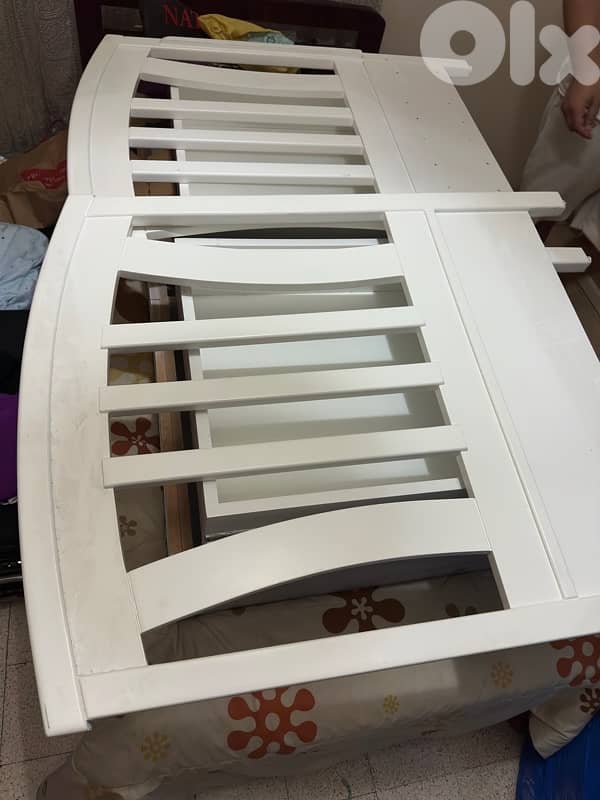 Baby crib and next to me with FAP mattress 1