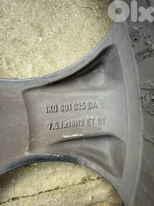 VW Golf 6 gti original rims 18” 3