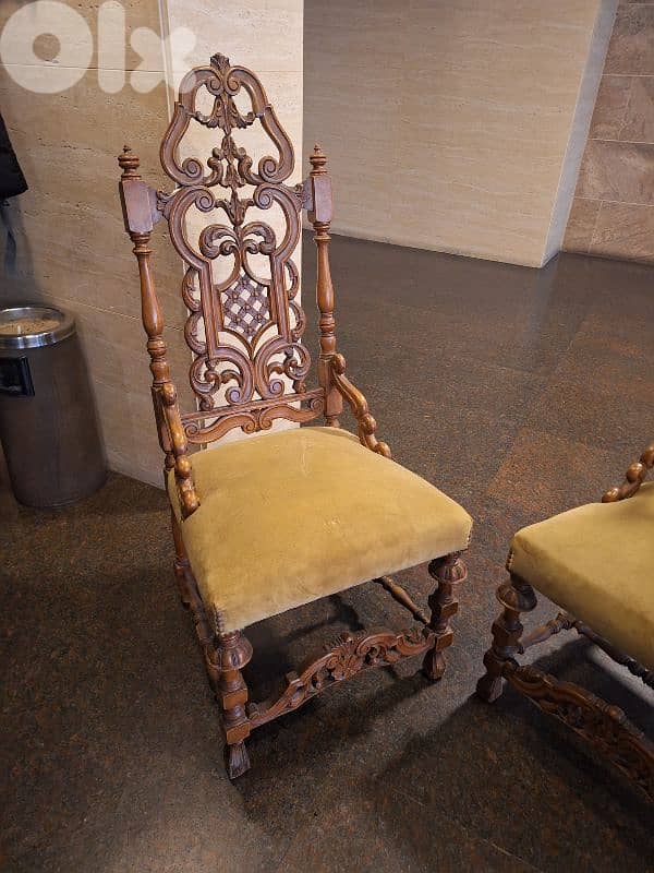 كنب فوتوي عدد٢ حفر انتيك ملوك من الروائع شغل يدوي قديم 1