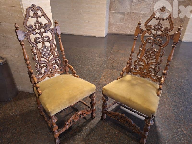 كنب فوتوي عدد٢ حفر انتيك ملوك من الروائع شغل يدوي قديم 2