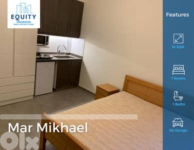 Furnished 30 SQM Apartment For Rent In Mar Mikhael Achrafieh #JF2424