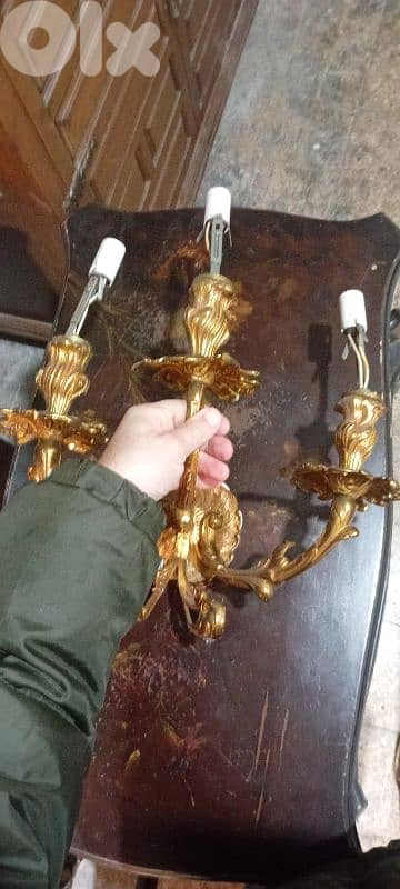 2 applique نحاس 6 إسبانيا 6 شمعات 1