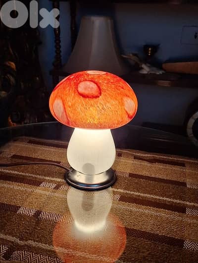 vintage italian mushroom shaped murano lamp