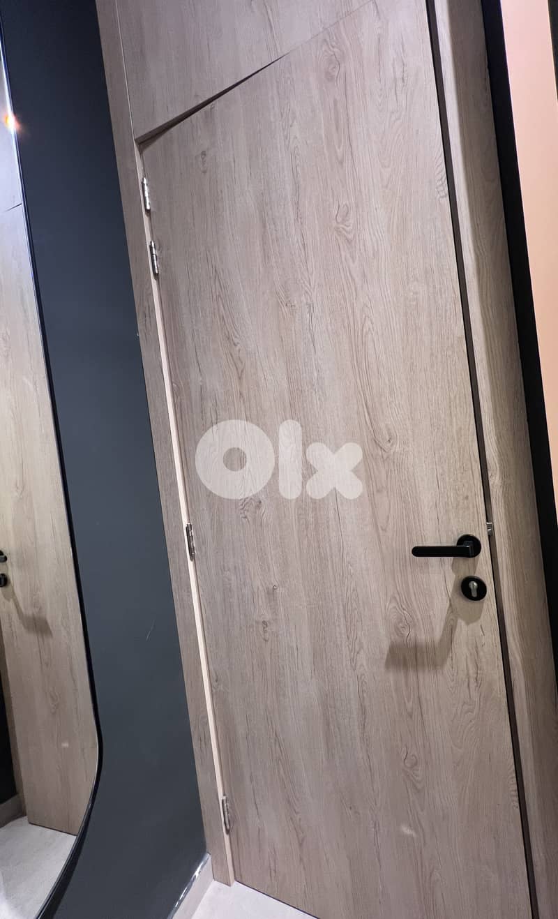 Melanine wood door - باب خشب 1