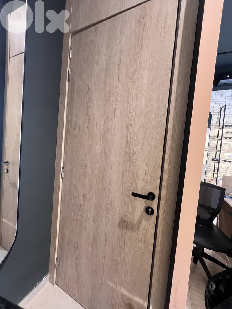 Melanine wood door - باب خشب 6