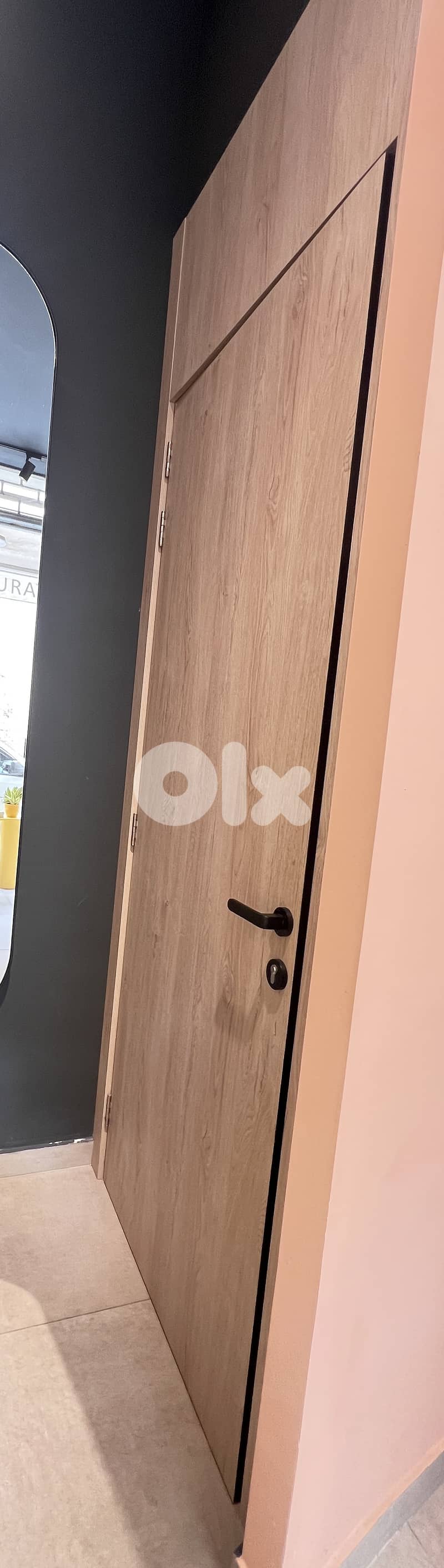 Melanine wood door - باب خشب 7