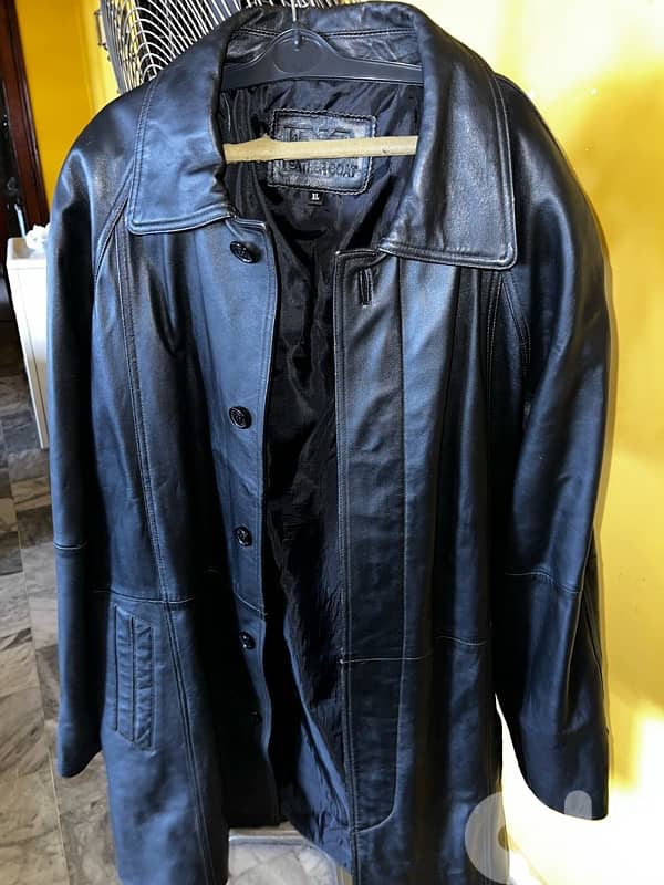 جاكيت جلد اصلي (tranch coat) 5