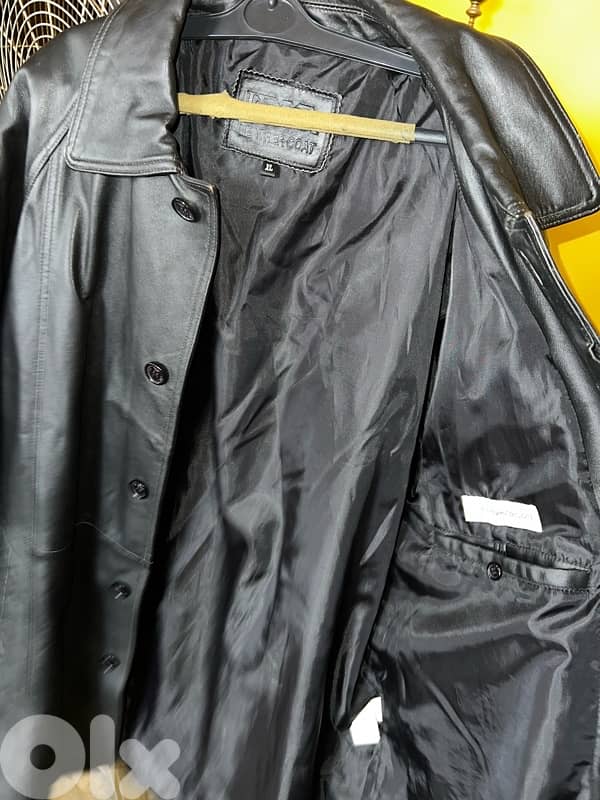 جاكيت جلد اصلي (tranch coat) 8