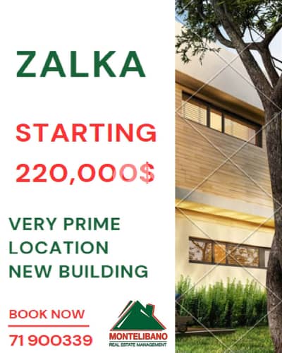 Very Prime Location Apartment In New Building For Sale in Zalka + View
