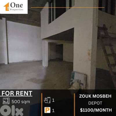 DEPOT FOR RENT IN ZOUK MOSBEH