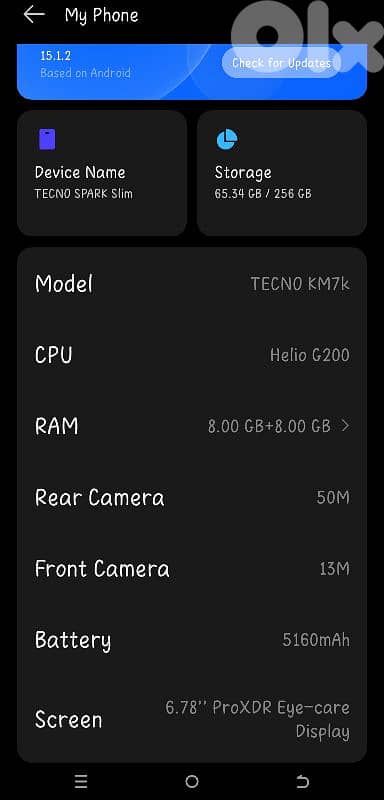 spark slim 8 ram 256gb 2