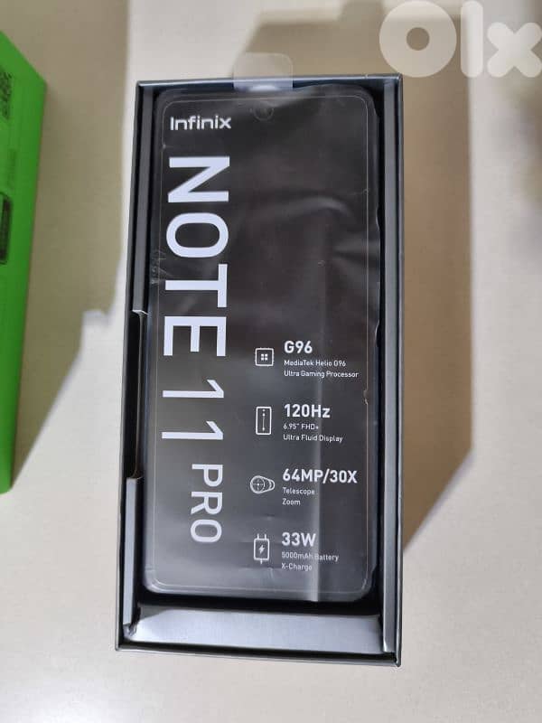 Infinix note 11 pro with box (charger + screen protector) 9