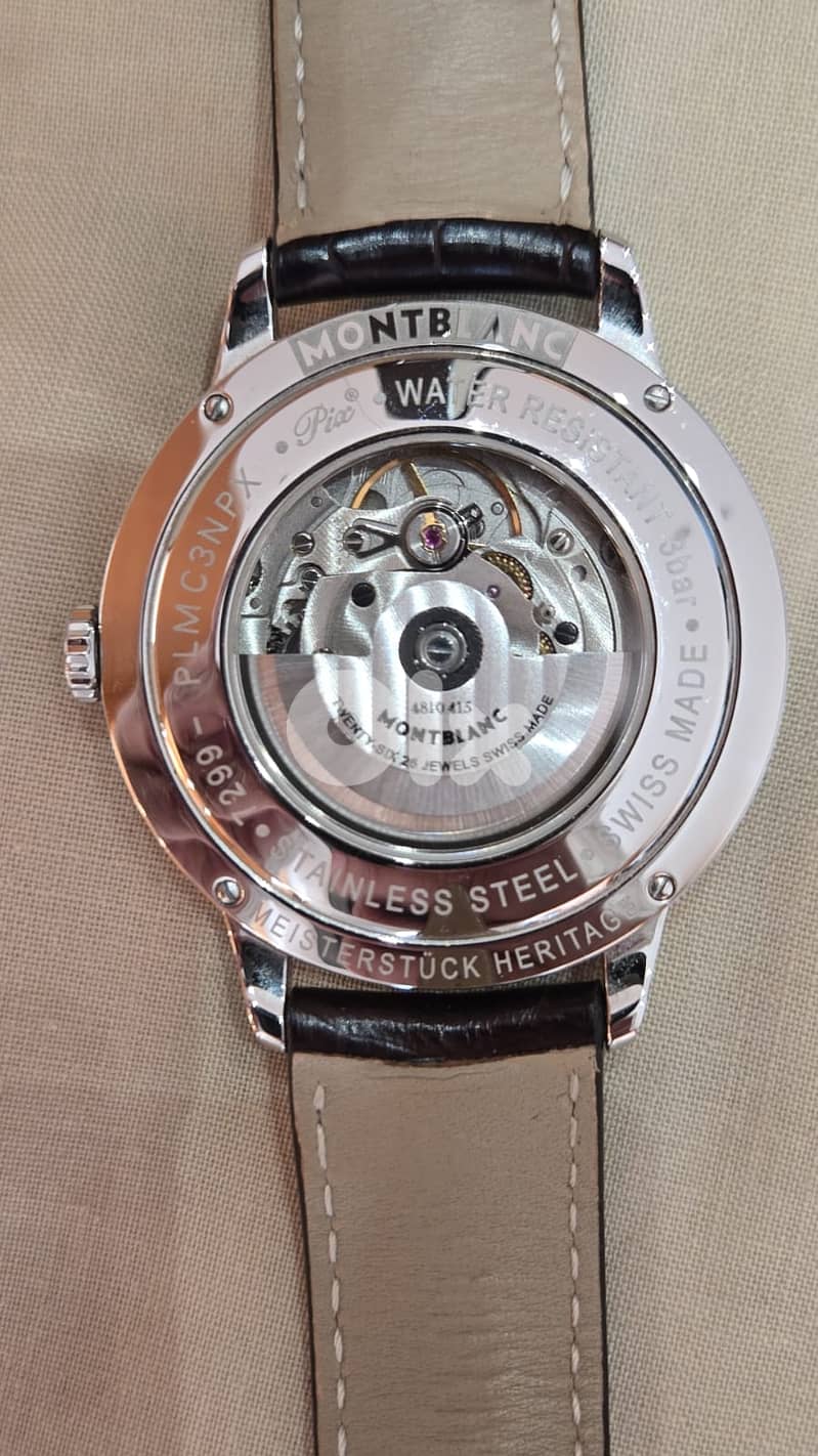 Original MontBlanc Meisterstuck Heritage Steel Watch Automatic 41mm 5