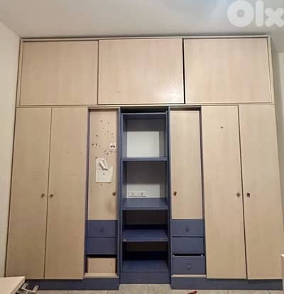wooden bedroom closet- Good condition.