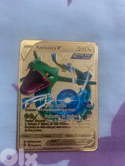 Rayquaza V golpe fluido pokemon card