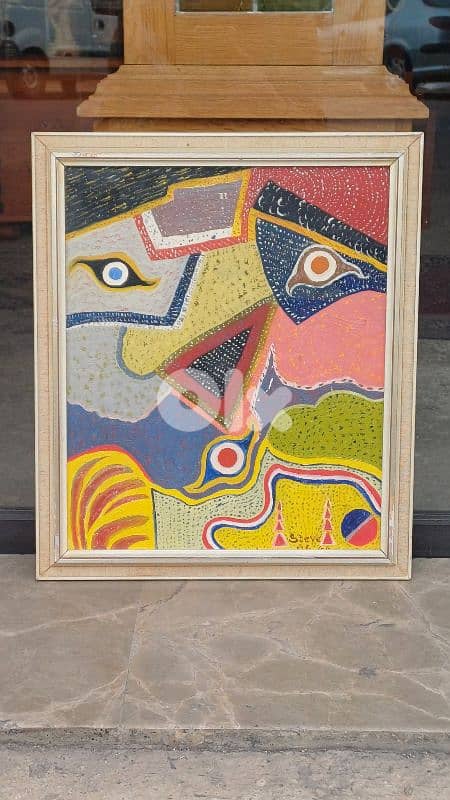 لوحة رسم زيتي اوروبية 1