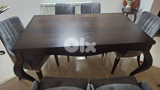 dining room طاولة سفره  مع ٦ كراسي