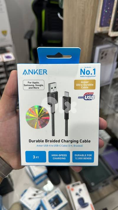 Anker usb-a to usb-c 3ft braided cable