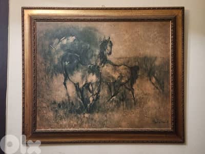 horses painting