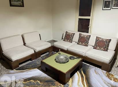 Original Sleep Comfort Living Room Set - High-Quality Wood & Fabric